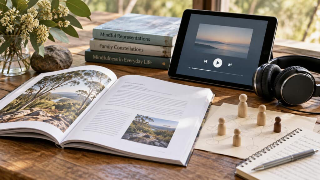 Articles, guided audio and representational materials used in Mindful Representations learning and practice.
